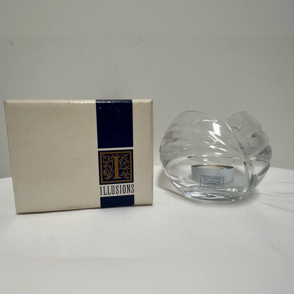 Illusions Candle Glass Holder (NWT)